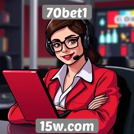 Suporte ao cliente no site 70bet1
